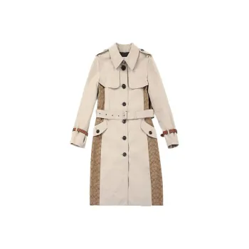 COACH Trench Coats Women's Khaki