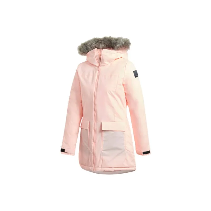 Adidas Parka Coats Women's Pink-0