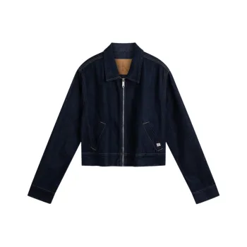 CALVIN KLEIN Denim Jacket Women's Denim Dark Blue