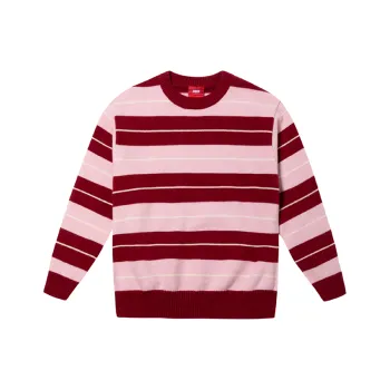 Checkitout Sweatshirt Unisex Wild Rose Pink/Burgundy