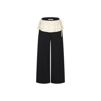 BETWEENAND Casual Pants Women's Black
