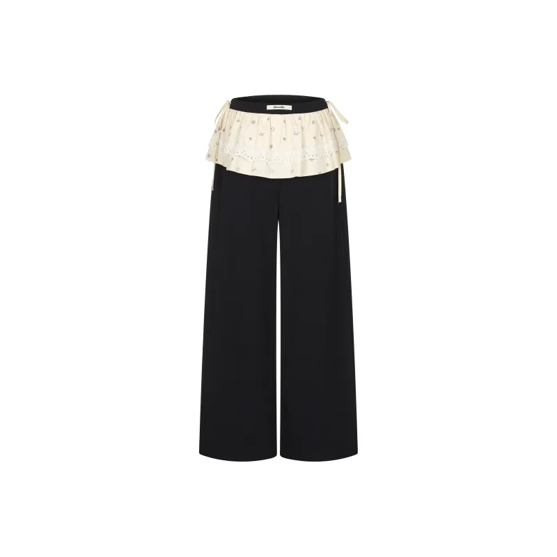 BETWEENAND Casual Pants Women's Black-0