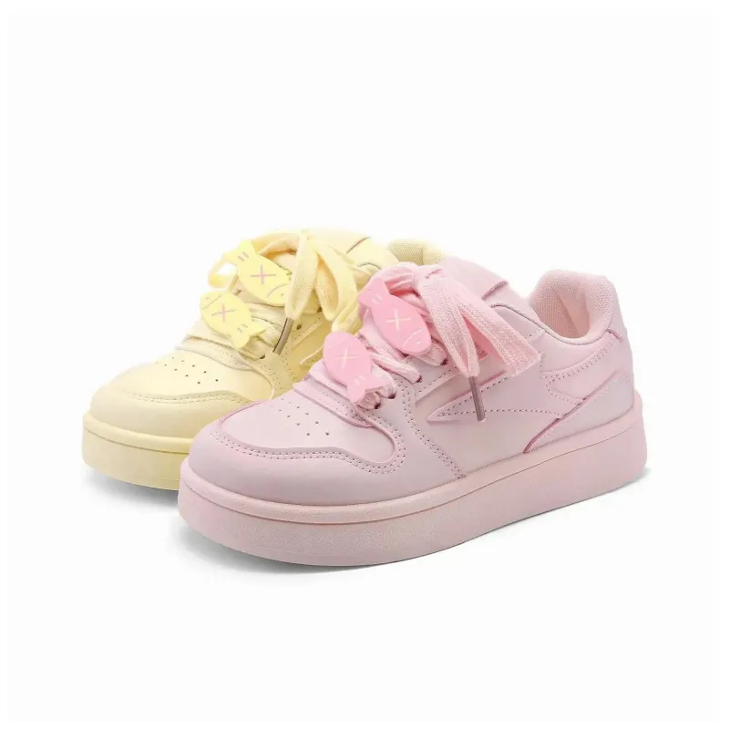 OAOQ Cushioning, Abrasion Resistant, Lightweight, And Breathable Low Top Platform Skateboard Shoes Unisex-21