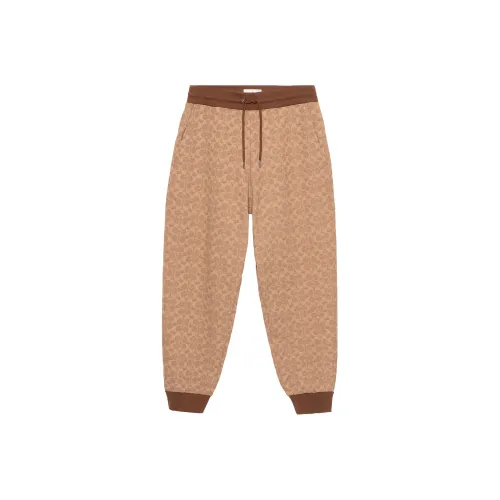 COACH SS23 Knitted Sports Pants Women's Khaki
