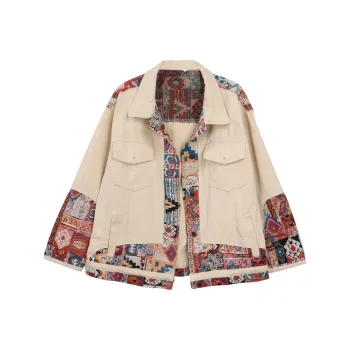 EOEI Denim Jacket Women's Apricot