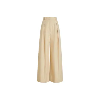SCANLAN THEODORE Pleat Drape Leg Trouser Casual Pants Women's Sand/Sand