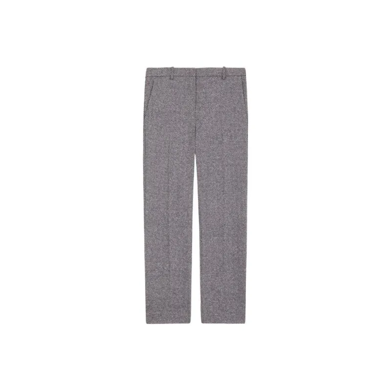 THEORY Casual Pants Women's Black Plaid-0