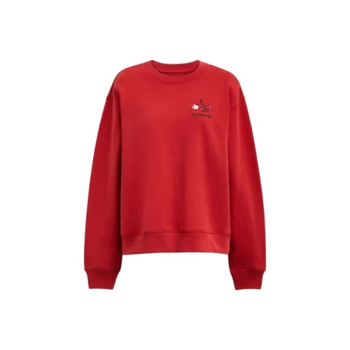 COACH Sweatshirts Women's Red