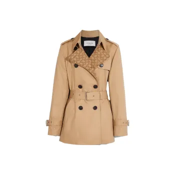 COACH Trench Coat Women's Khaki