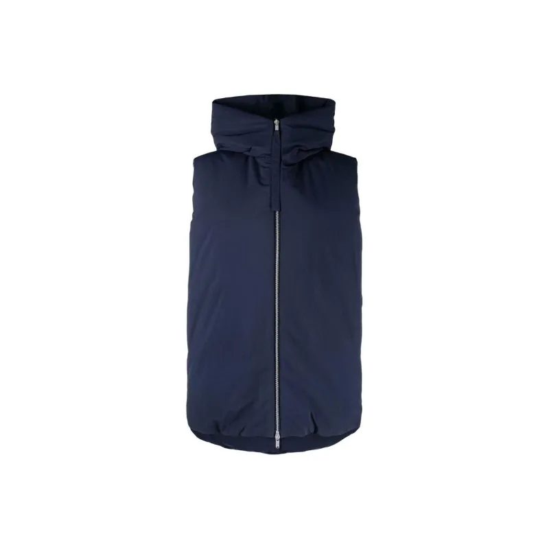JIL SANDER + Chaleco Zip Up Hooded Gilet-0