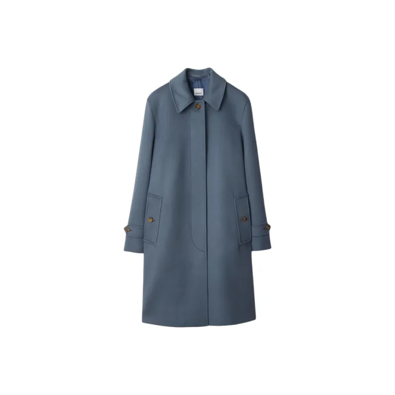 Burberry Coat Women's Steel Blue-0