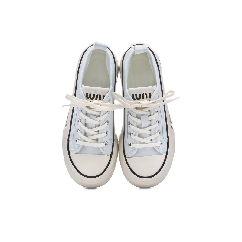 Lovely You Wear resistant And Lightweight Low Top Canvas Shoes Women's Blue-2