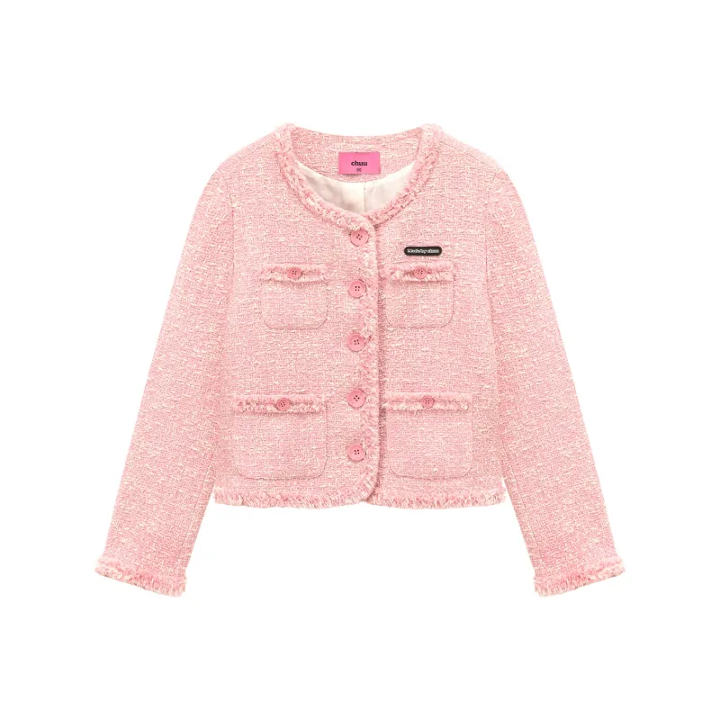 CHUU Cropped Coats Women's Pink-0