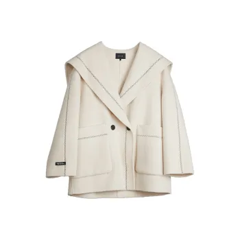 ELLE Coats Women's Ecru