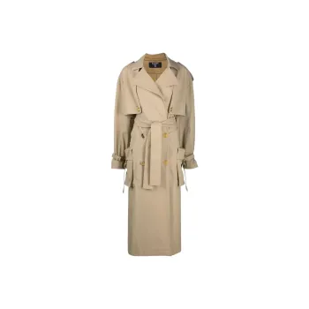 BALMAIN Trench Coats Women's Beige