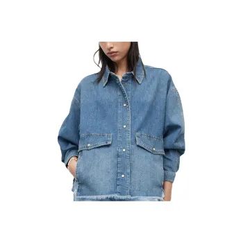 ALLSAINTS Denim Jackets Women's Denim Blue