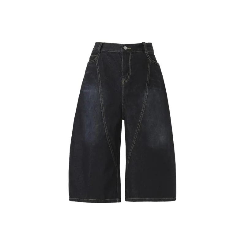 Teddy Zoo Denim Shorts Unisex Blue-0
