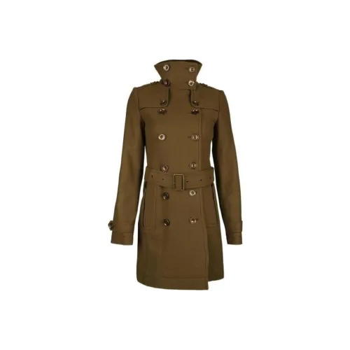 Burberry Coats Women's Khaki