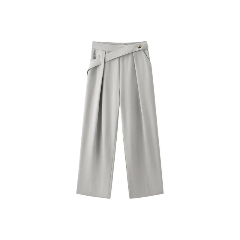 TKY SHOP SS24 Casual Pants Women's Light Khaki-0