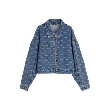 ELLE Denim Jackets Women's Blue