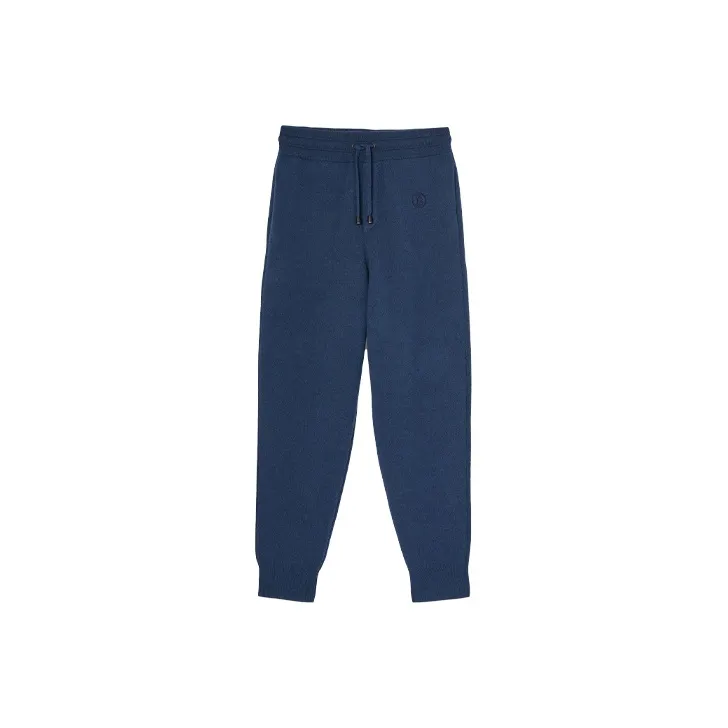 Burberry Knitted Sweatpants Women's Ink Blue-0