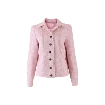 CHARM PICK Cropped Coats Women's Pink