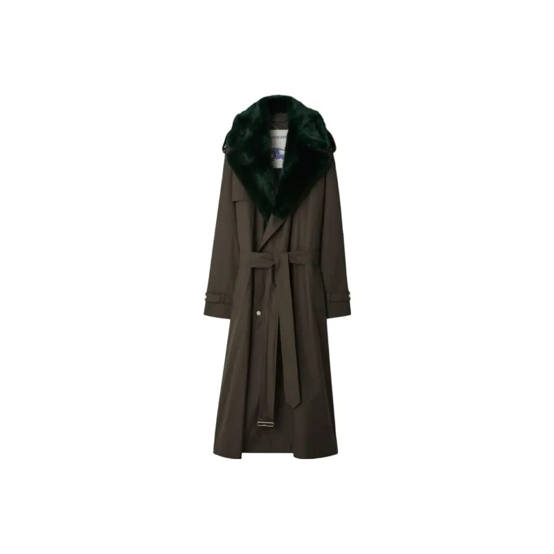 Burberry Kennington Long Trench Coat 'Otter'-0