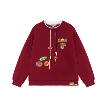 B.Duck Sweatshirt Women's Burgundy