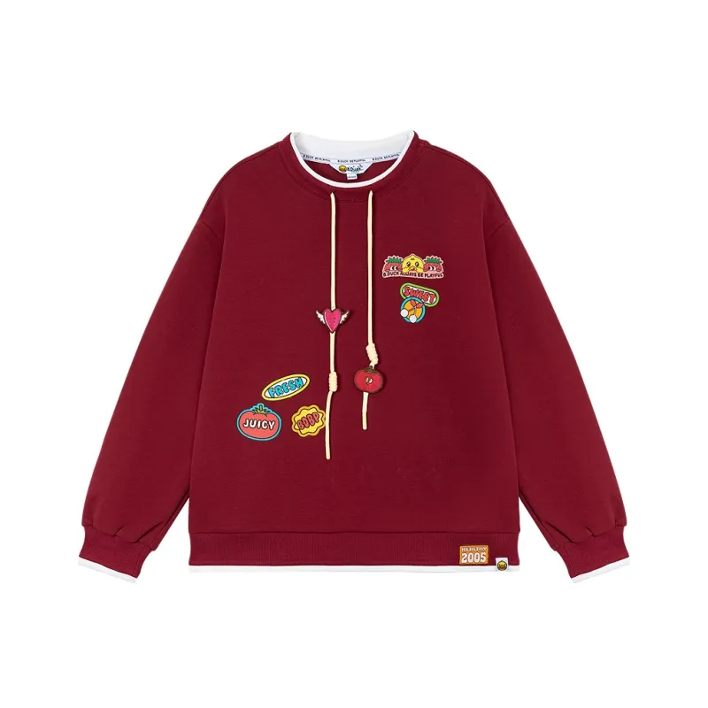 B.Duck Sweatshirt Women's Burgundy-0