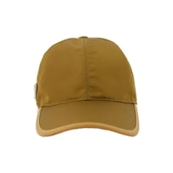 PRADA Textile Leather Cap