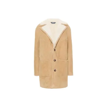Polo Ralph Lauren Single breasted Reversible Shearling Coat