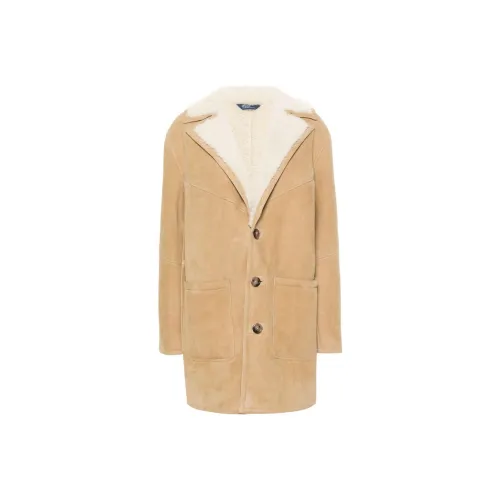 Polo Ralph Lauren Single breasted Reversible Shearling Coat