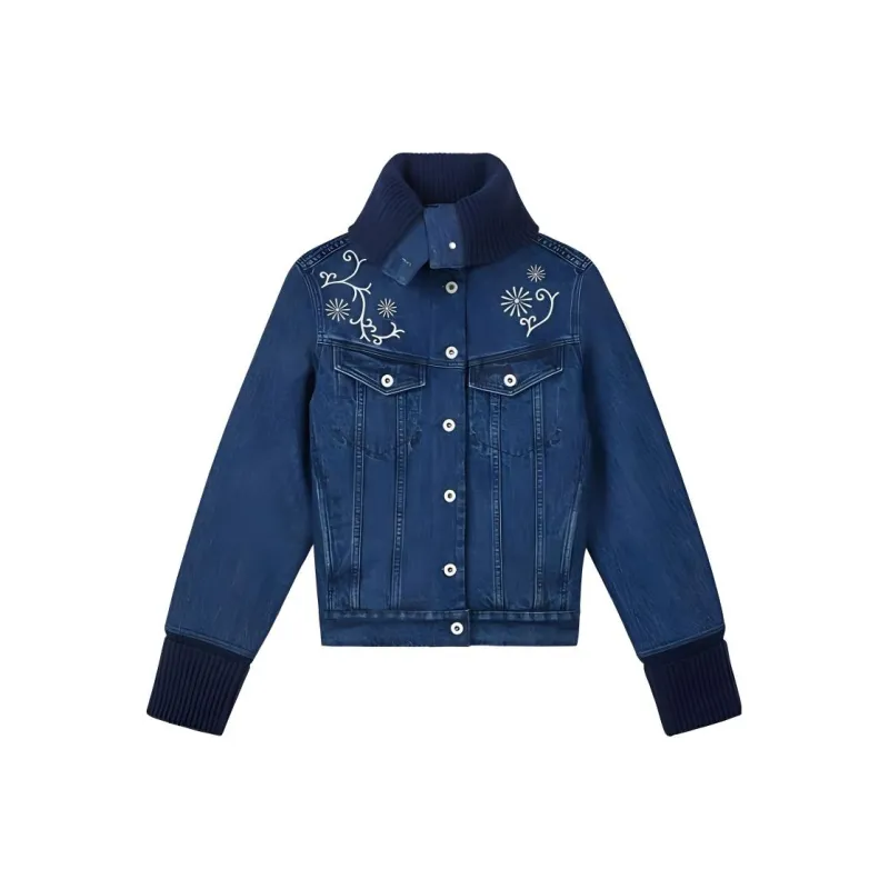 KENZO Marguerite Embroidered Trucker Jacket-0