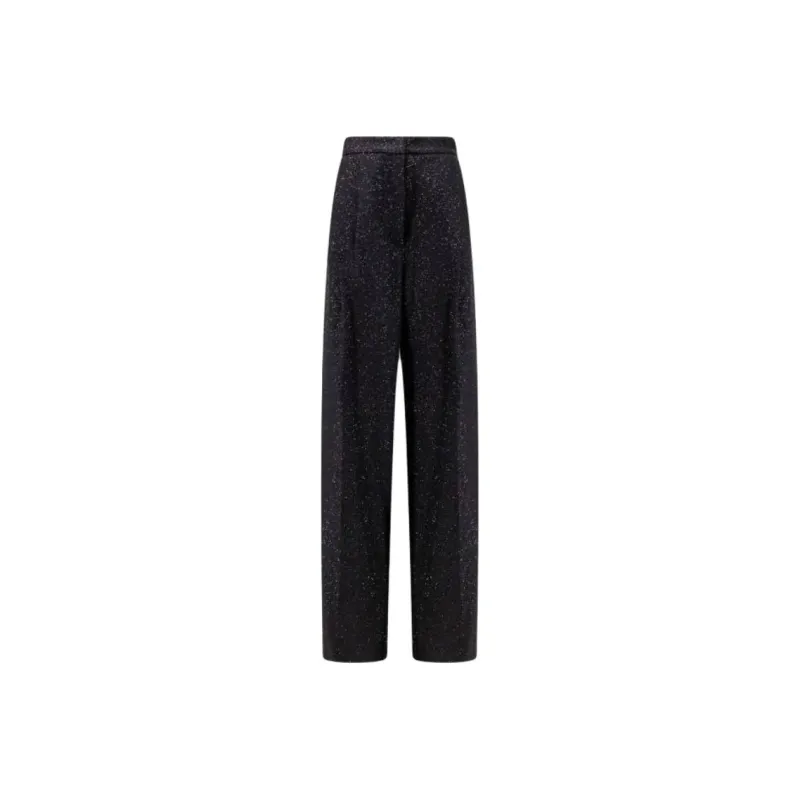 MaxMara Sequin Embellished Straight Leg Pants-0