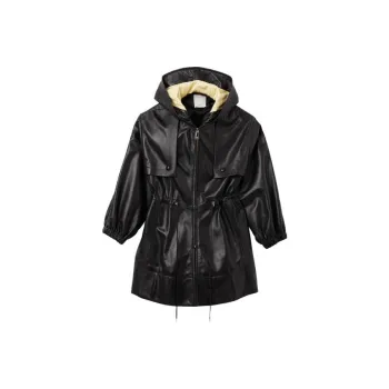 Sandro Leather Jackets Women's Black