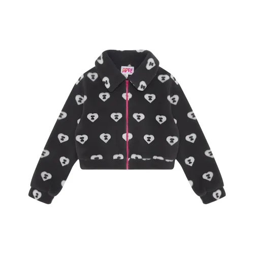 A BATHING APE Bape Velvet Jackets Women's Gray