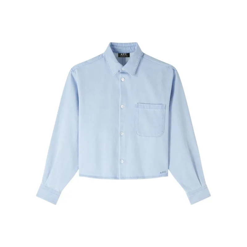 A.P.C FW24 Denim Jacket Women's Bleached White-0