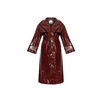 Blumarine Lacquered finish Single breasted Coat