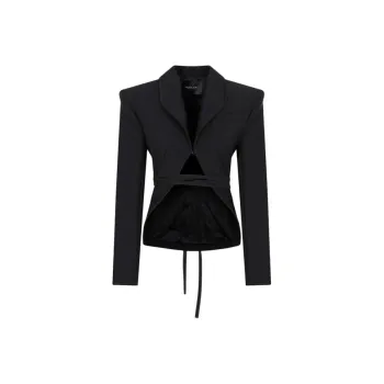 Mugler Business Suits Coats Women's Black