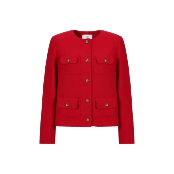 JZ. ANNAKRO Cropped Coats Women's Red
