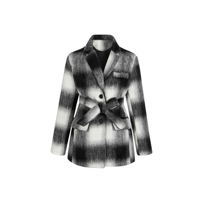 UPNANAWANG Coats Women's Black-0