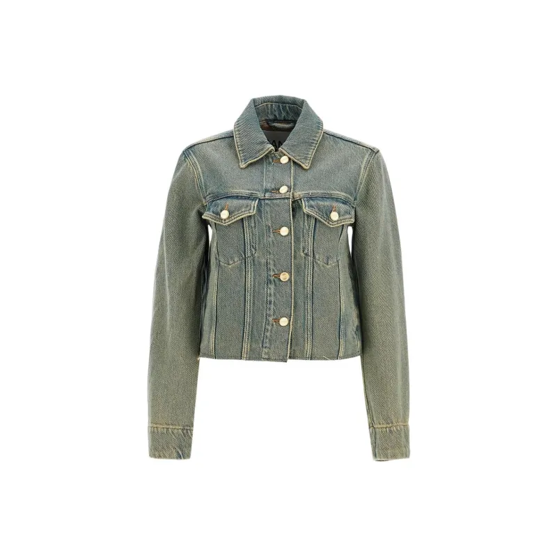 GANNI Overdyed Heavy Denim Jacket-0