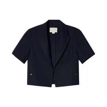 PSALTER Business Suits Coats Women's Navy Blue