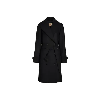 Burberry Velvet Jackets Women's Black
