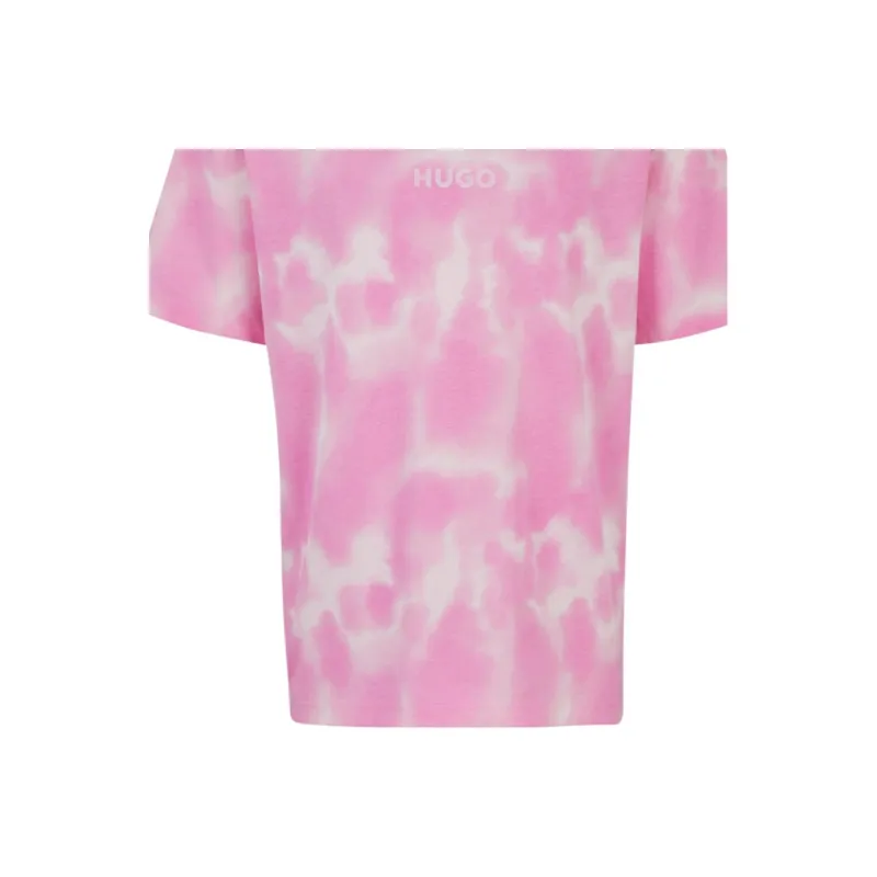 HUGO BOSS Tie dye Logo print T shirt-3