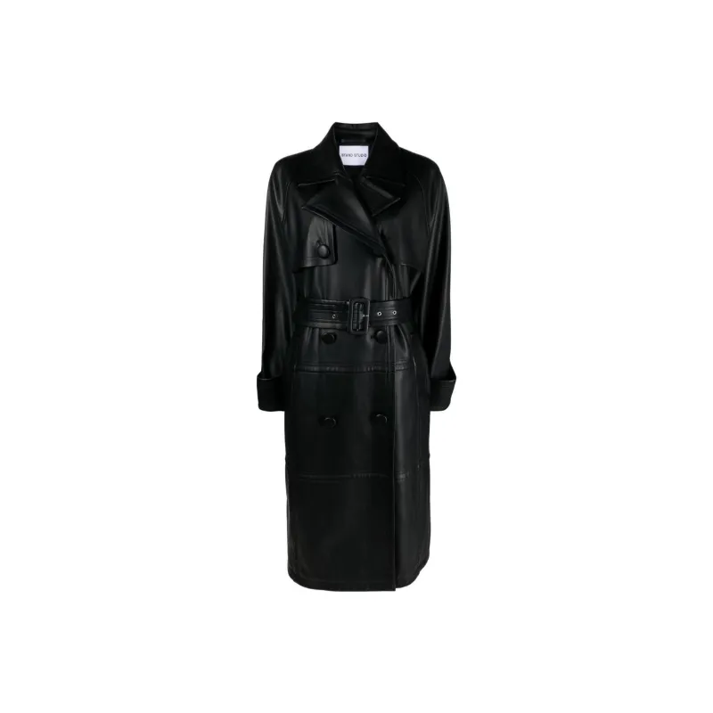 STAND STUDIO Flora Double-breasted Trench Coat-0