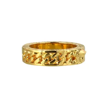 FANSIZHE Metal Rings Unisex Gold