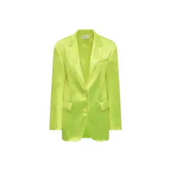 SportMax Duchess Satin Oversized Blazer