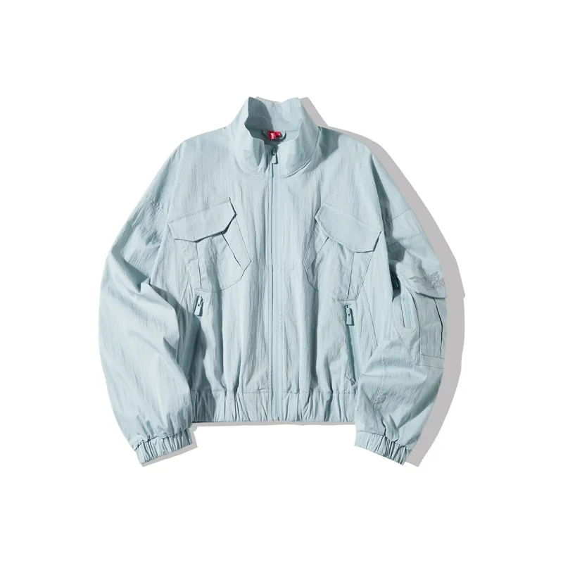 EPTISON WOMAN x MOGUIMAO Workwear Jacket Women's Light Blue-0