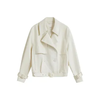 Inman Cropped Coat Women's Pear Blossom Beige